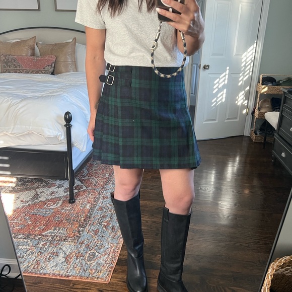 J. Crew Dresses & Skirts - J. Crew Tartan Plaid Wool Mini Skirt with Buckle